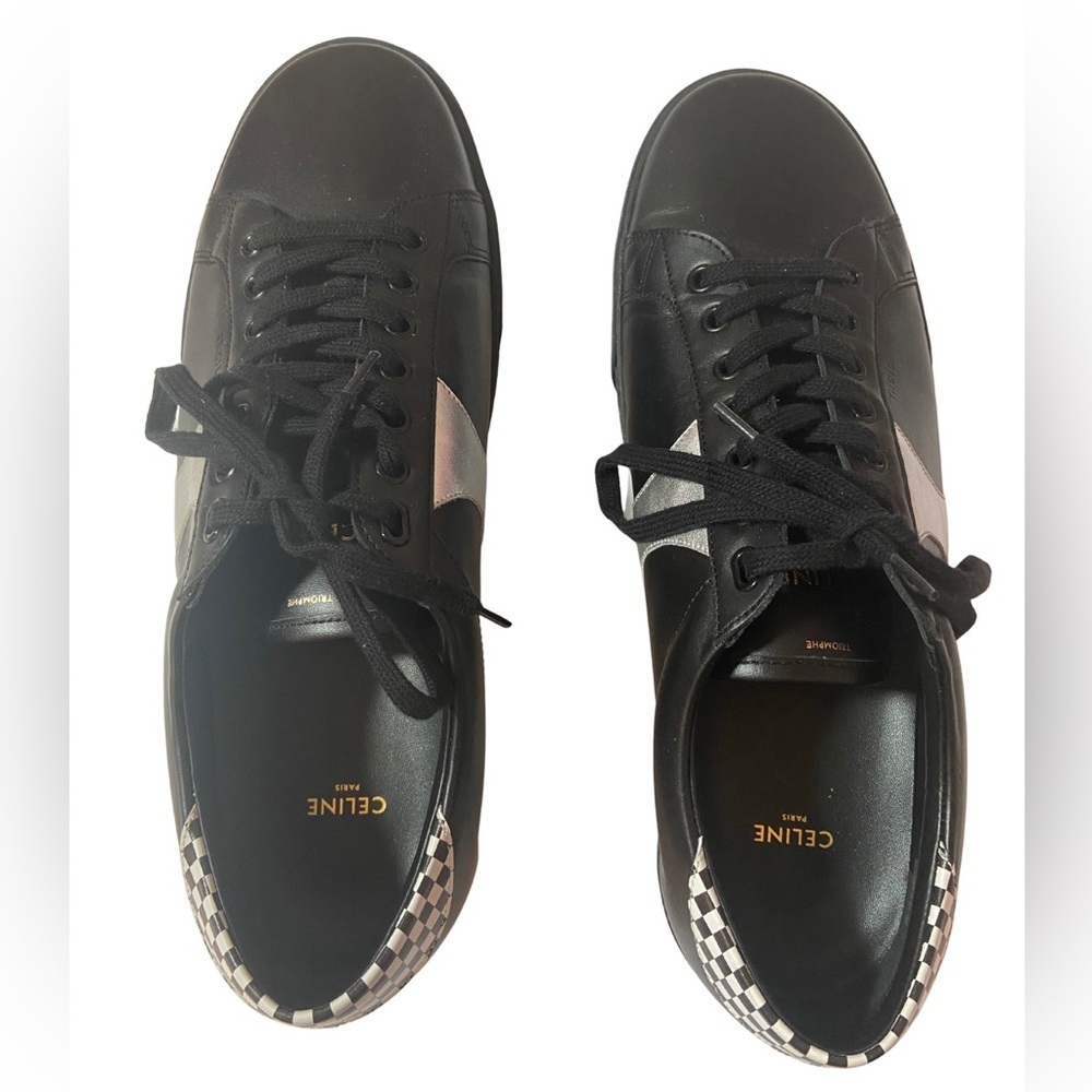 Celine TR01L Black & Silver Men’s Sneakers Size 46 / US 12
